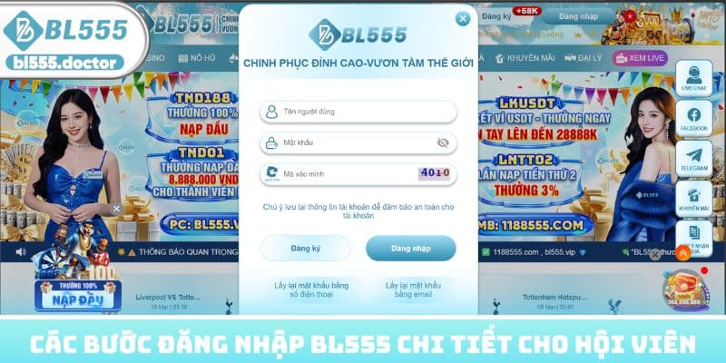 Các bước đăng nhập BL555 chi tiết cho hội viên mới