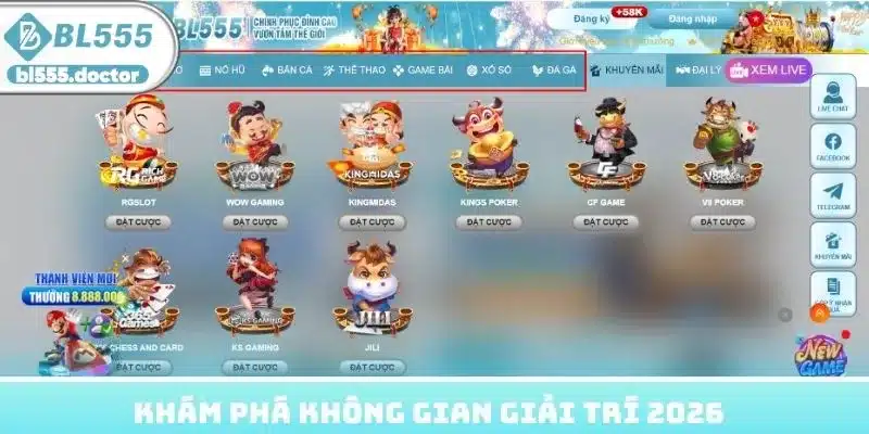 Khám phá không gian giải trí 2026