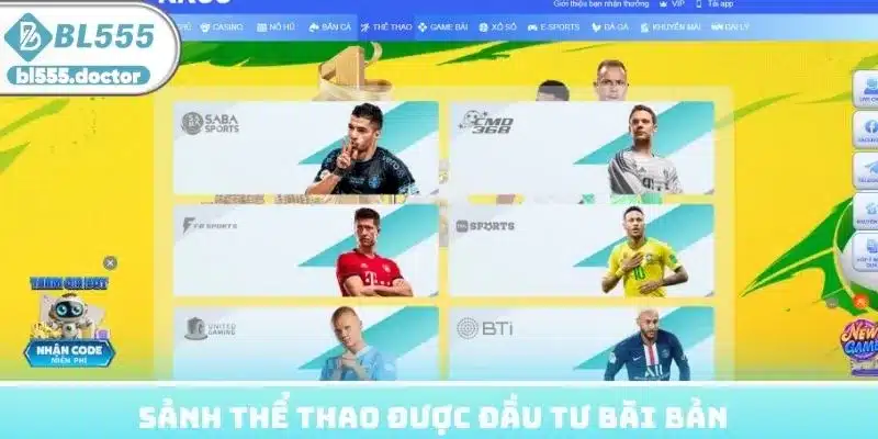 Sảnh thể thao được đầu tư bài bản